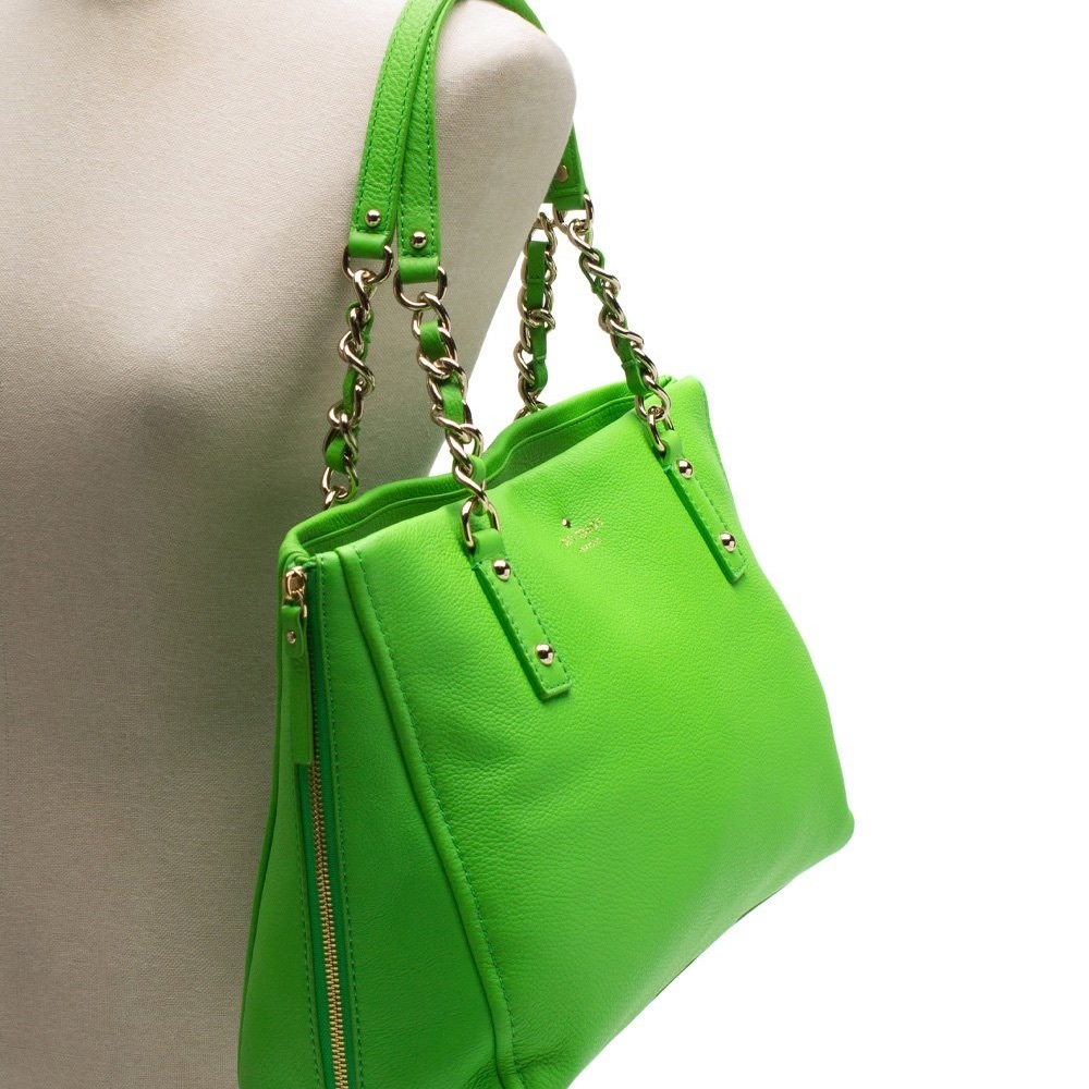 Kate Spade Shamrock Green Cobble Hill Andee Bag - Picture 3 of 9